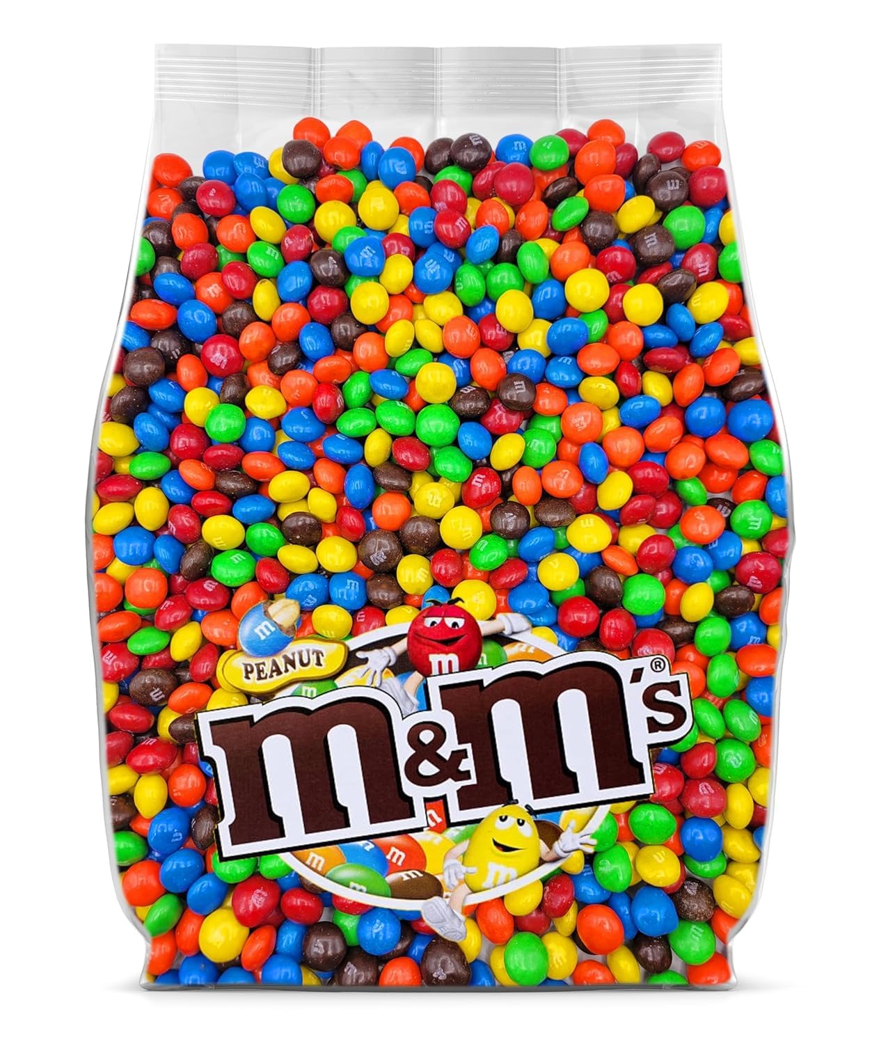 Yummy Chew M&M Peanut Candy Bulk - Fun Size, 2 Pound Packaging for Sharing and Snacking
