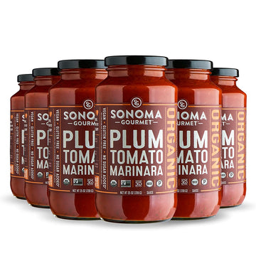Sonoma Gourmet Plum Tomato Marinara Pasta Sauce | Usda Organic, Non-Gmo, Gluten-Free And No Sugar Added | Made With Fresh Ingred