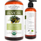 Velona Usda Certified Organic Olive Oil - 8 Oz | 100% Pure And Natural Carrier Oil | Extra Virgin, Unrefined, Cold Pressed | Coo