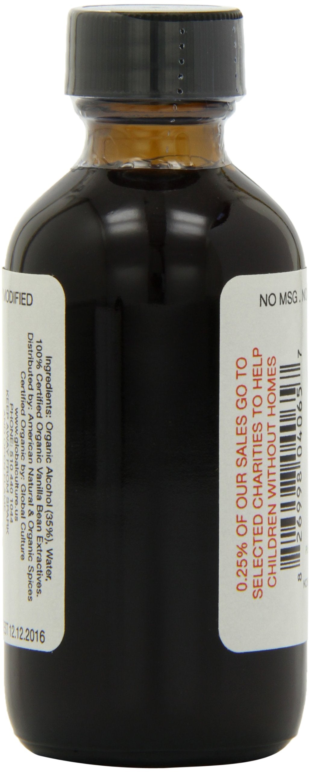 Spicely Organics Usda Certified Organic Vanilla Extract, No Artificial Colors Or Preservatives, Zero Sugar, Vegan Friendly, Kosh