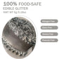 Colaele Silver Edible Glitter Powder, Food Grade Luster Dust for Cakes & Drinks, 5 grams