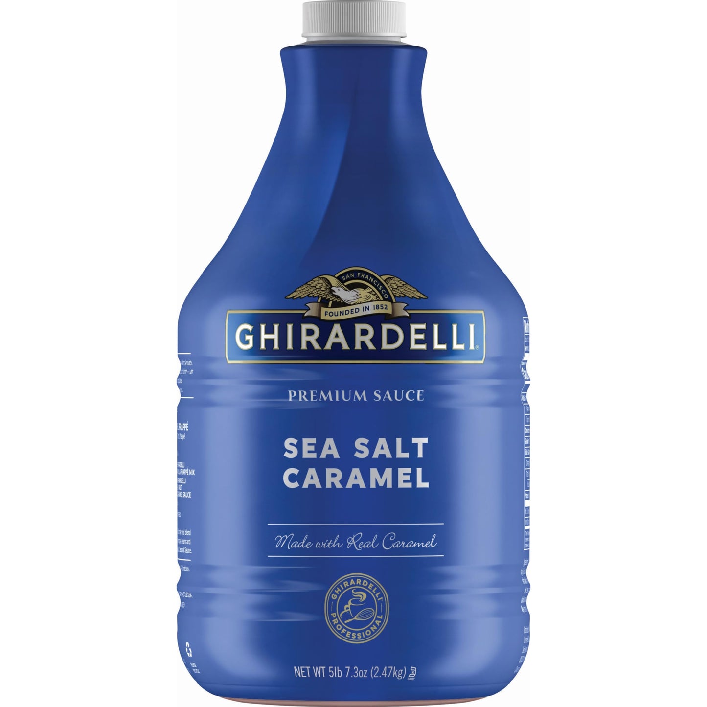 Ghirardelli Chocolate Company Sea Salt Caramel Sauce Pump Bottle, 87.3 oz