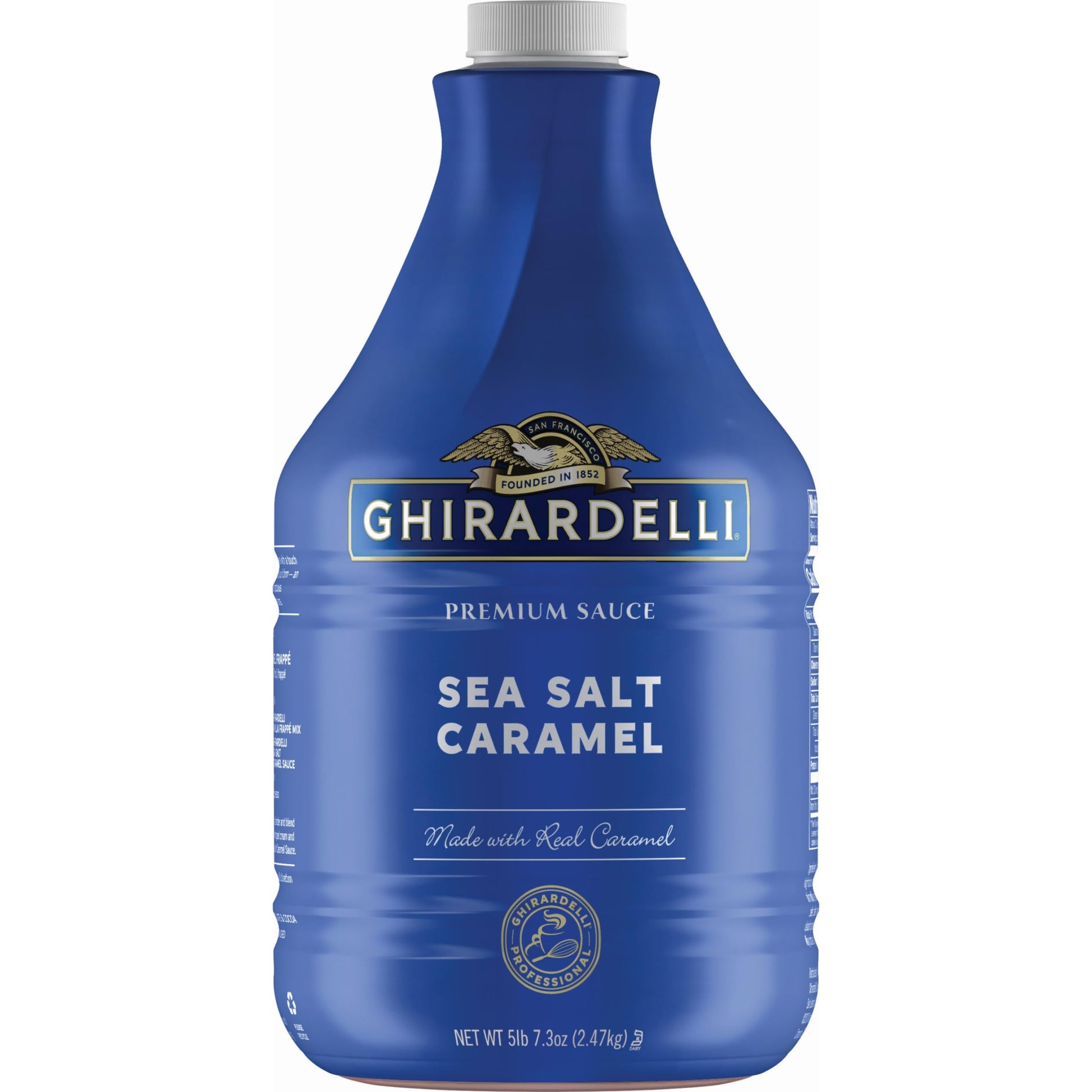 Ghirardelli Chocolate Company Sea Salt Caramel Sauce Pump Bottle, 87.3 oz
