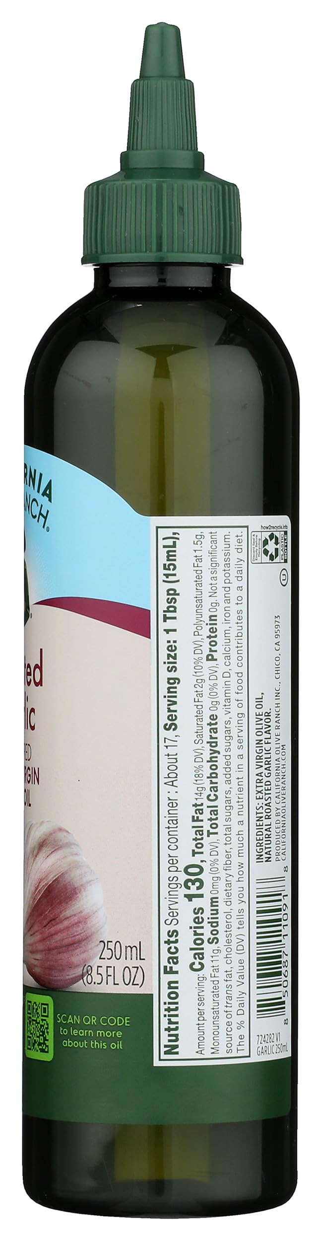 California Olive Ranch Roasted Garlic Flavored EVOO Chefs Bottle - 8.5 fl oz