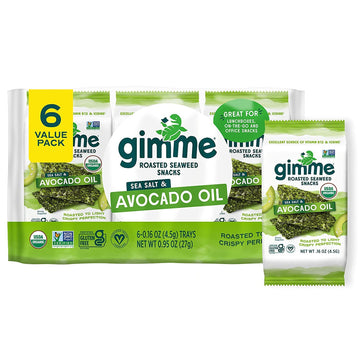 Gimme Seaweed - Sea Salt & Avocado Oil - 6 Count (5G)