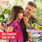 SWEETSIDE CANDY CO. Bulk Candy Variety Pack - 4 Pound Assorted Candy Box for Parties, Kids, College Students & Adults - Gold Gift Basket