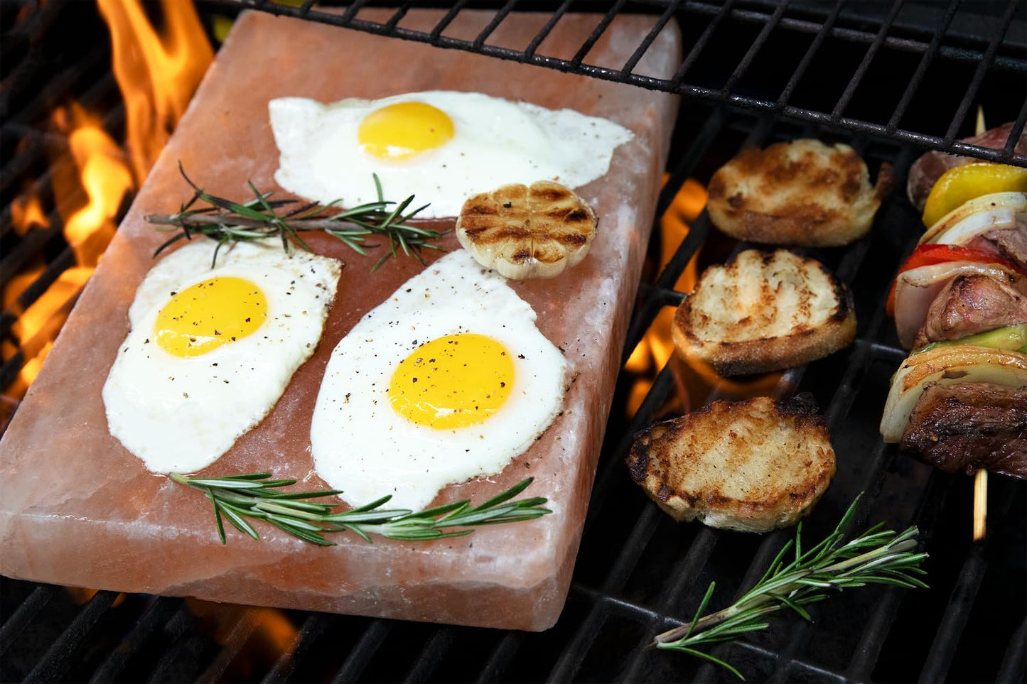 Spantik Himalayan Salt Block Cooking Plate, 12x8x1.5 Inch, Pink, Food Grade Rock Salt, Ideal for Grilling and Serving