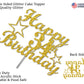 34 Birthday Cake Topper Gold Glitter, Party Decoration Ideas, Premium Quality, Sturdy Doubled Sided Glitter, Acrylic Stick. Made