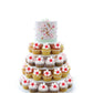 Rssta i 100 Pack Edible Cherry Blossom Cake Decorations, Wafer Paper Cupcake Toppers, Design 11