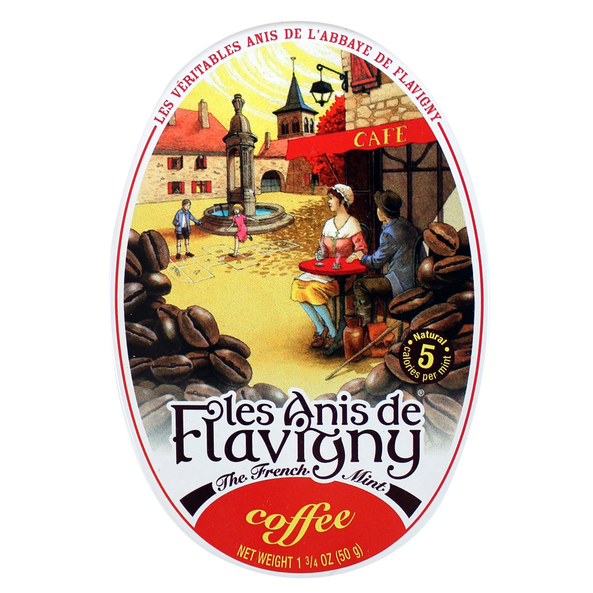 Les Anis De Flavigny Coffee Flavored Hard Candy 1.75