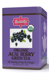 Brew La La Organic Green Tea - Natural Acai Flavor - 50 Count - Low Caffeine Gourmet Tea