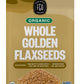 FGO Organic Whole Golden Flax Seeds, Sproutable, Grown in USA, 2 Pound (Pack of 1)