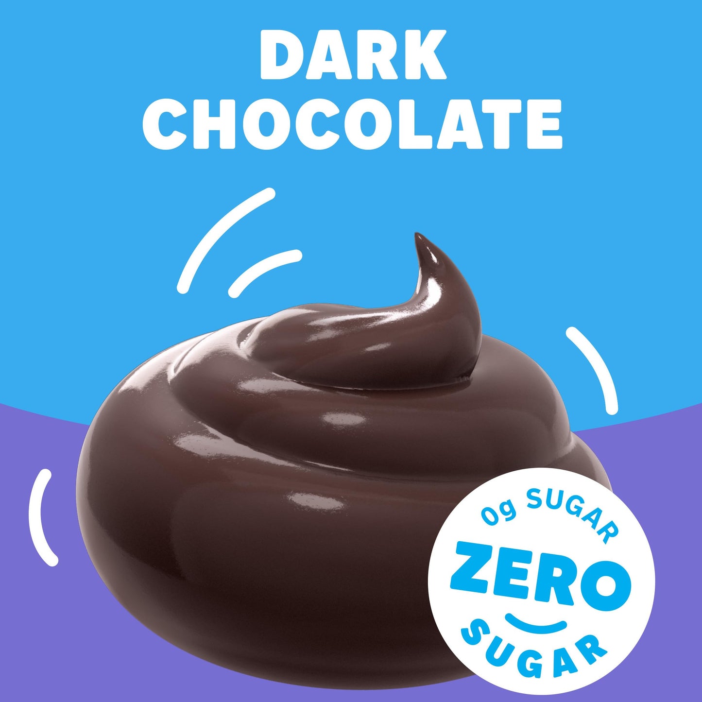 Jell-O Dark Chocolate Zero Sugar Ready-to-Eat Pudding Snack Cups, 4 ct Cups