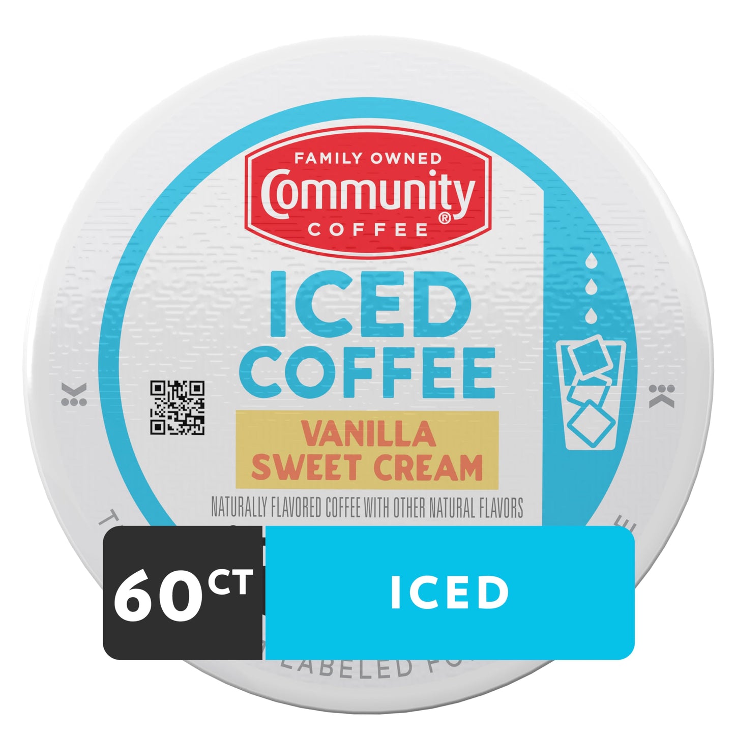 Community Coffee Vanilla Sweet Cream  60 Keurig Iced Coffee Pods  Dark Roast  Compatible with all K-Cup malt-inspired  10 Count (Pack of 6)