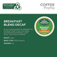 Green Mountain Coffee Decaf Breakfast Blend K-Cup, Light Roast, 24 Count, Brown, Model 7522