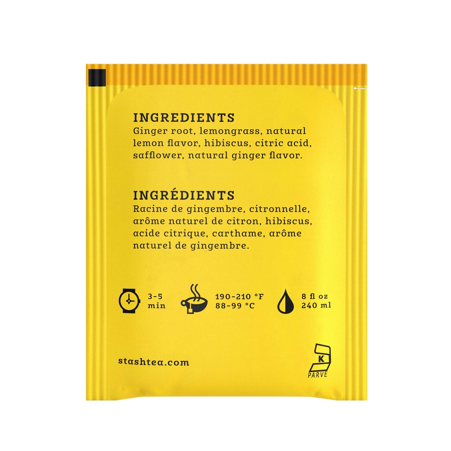 Stash Lemon Ginger Herbal Tea - Caffeine Free, Non-GMO, 20 Count (Pack of 6), Total 120 Bags
