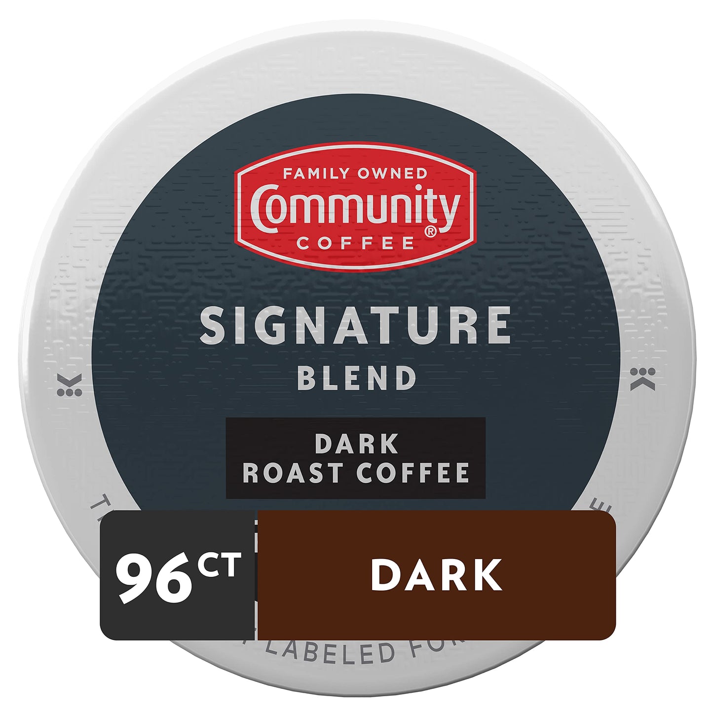 Community Coffee Signature Blend Dark Roast Coffee Pods, 96 Count, Compatible with Keurig 2.0, 24 Count (Pack of 4)