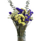 L'BREVOGA Dried Flower Bouquets, Purple and Yellow Statice Sea Lavender with Eucalyptus, 100% Natural Flowers for Decoration Hom