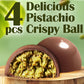 Dubai Pistachio Kunafa Chocolate Balls - Crunchy Kataifi & Creamy Pistachio Milk Chocolate Truffles (4 Pieces)