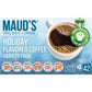 Mauds Holiday Flavored Coffee Pods Variety Pack  42 ct | 6 Assorted Blends | 100% Arabica Flavored Coffee | Solar Energy Produced Recyclable Single Serve Pods Compatible with Keurig K-Cup malt-inspired