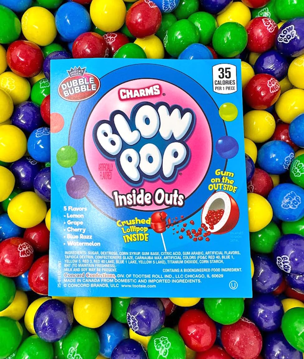 SweetGourmet Blow Pop Filled Gumballs | Bulk Unwrapped | 3 Pounds