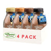 Silly Cow Farms Hot Chocolate Variety Pack - 4 Flavors, Gluten-Free, Non-GMO, Dairy-Free, 16.9 Oz Reusable Glass Bottle