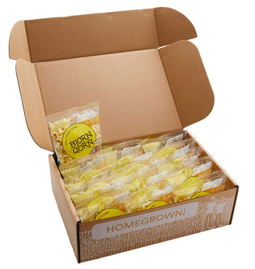Bjornqorn Mini Bag 15-Pack (Classic) Popcorn - Vegan & Gluten Free - Savory, Cheesy, Umami - (15 1Oz Bags)