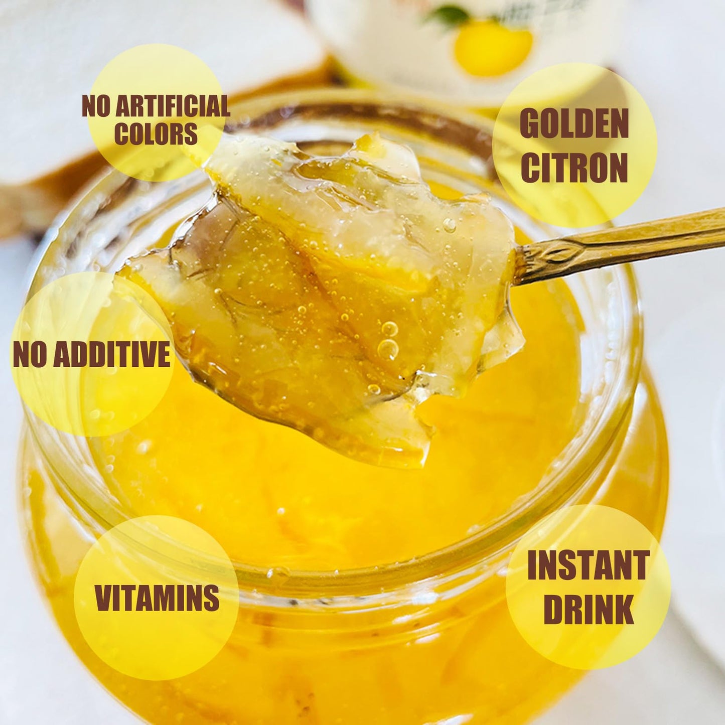 Apexy Authentic Korean Honey Citron Tea With Ginger, Citron Tea, Just Add Hot Water, Yuzu Marmalade, Yuzu For Salad, Citron Spre