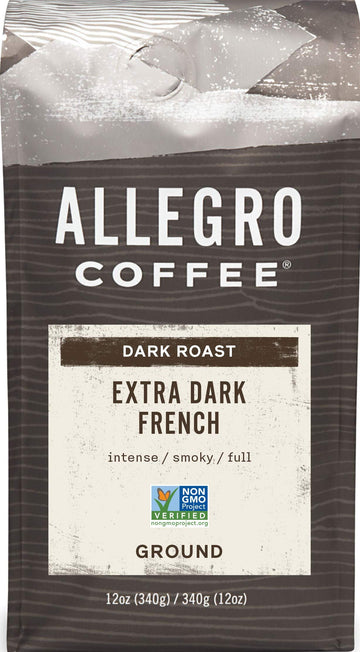 Allegro Coffee Extra Dark French Roast Ground Coffee, 12 Oz