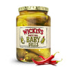 Wickles Pickles Dirty Dill Baby Dills - Spicy Kosher Dill Pickles, 24 oz Jars, 6 Pack