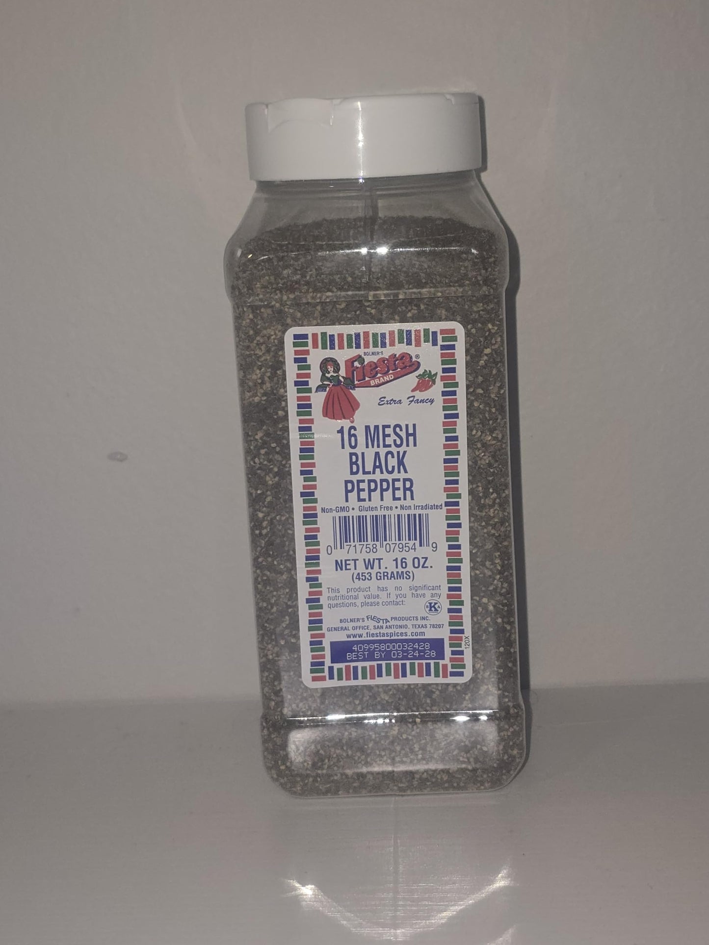Bolners Fiesta 16 Mesh Black Pepper 16 oz