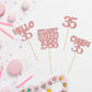 Gyufise 24Pcs Cheers to 35 Years Birthday Cupcake Toppers Glitter Thirty-five Straight Outta 1988 Cupcake Picks Happy 35th Cake