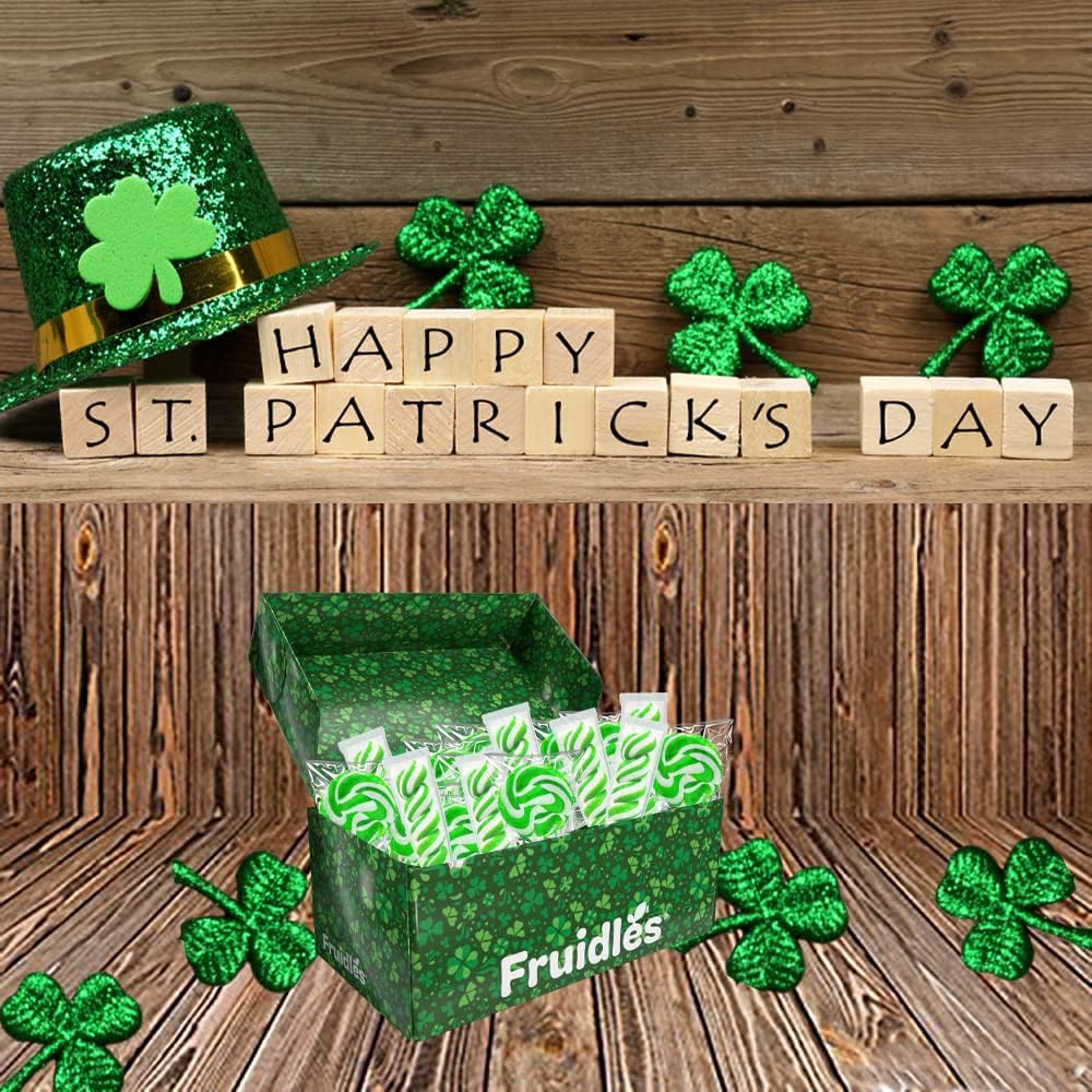 Fruidles St. Patrick'S Day Swirl Variety Lollipops, Party Favor Box, Individually Wrapped (72-Pack)
