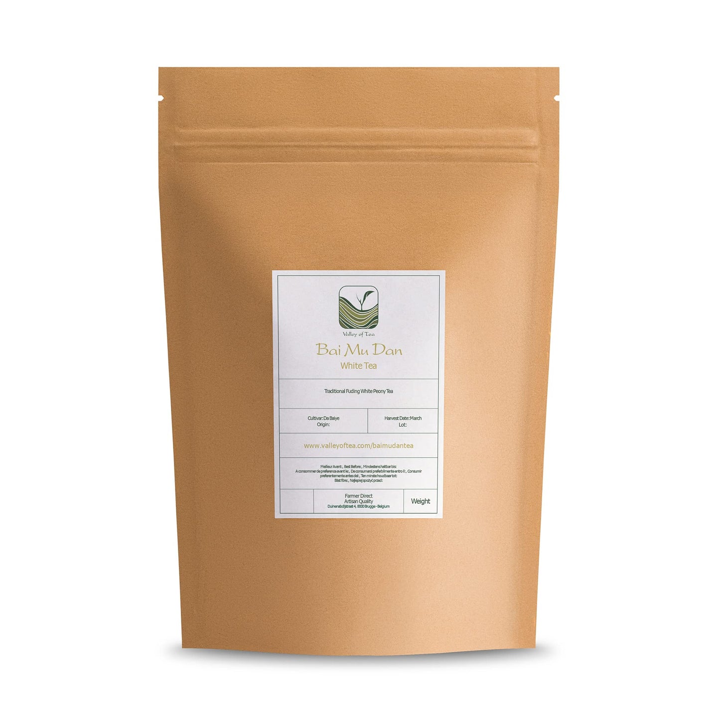 White Peony White Tea - Bai Mu Dan Chinese White Tea - Pai Mu Tan Loose Leaf Tea From China - Baimudan Or Paimutan - White Tea L