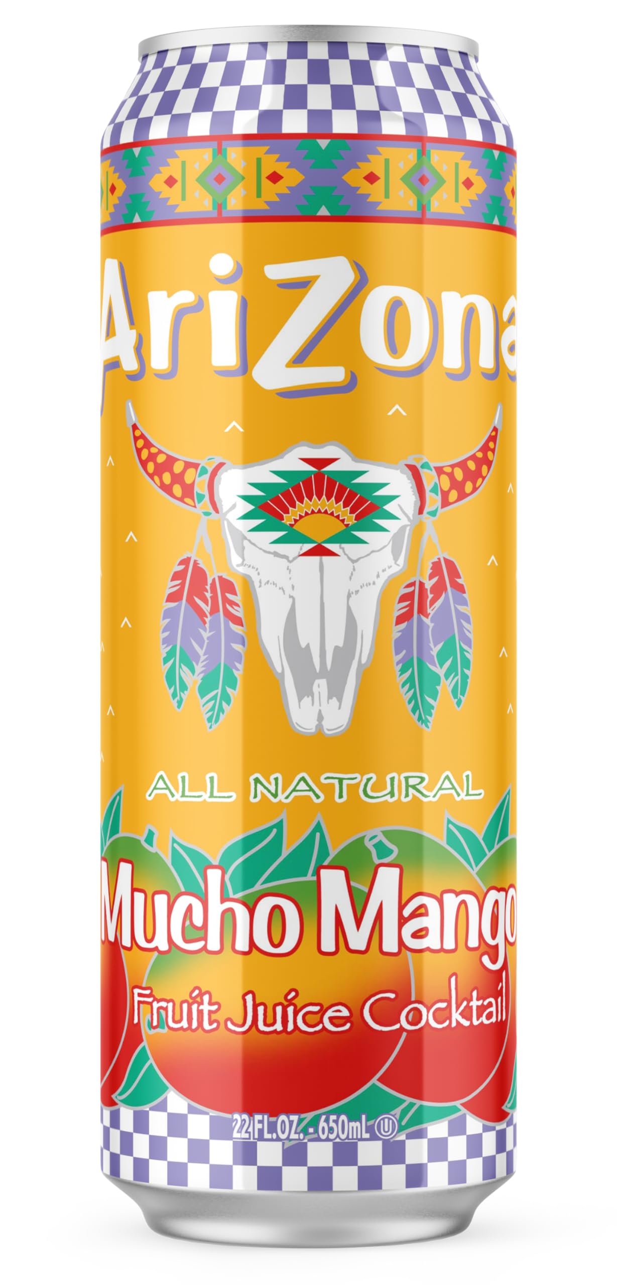 Arizona Mucho Mango  Fruit Juice Mixed Flavor - Big Can  22 Fl Oz (Pack Of 1)