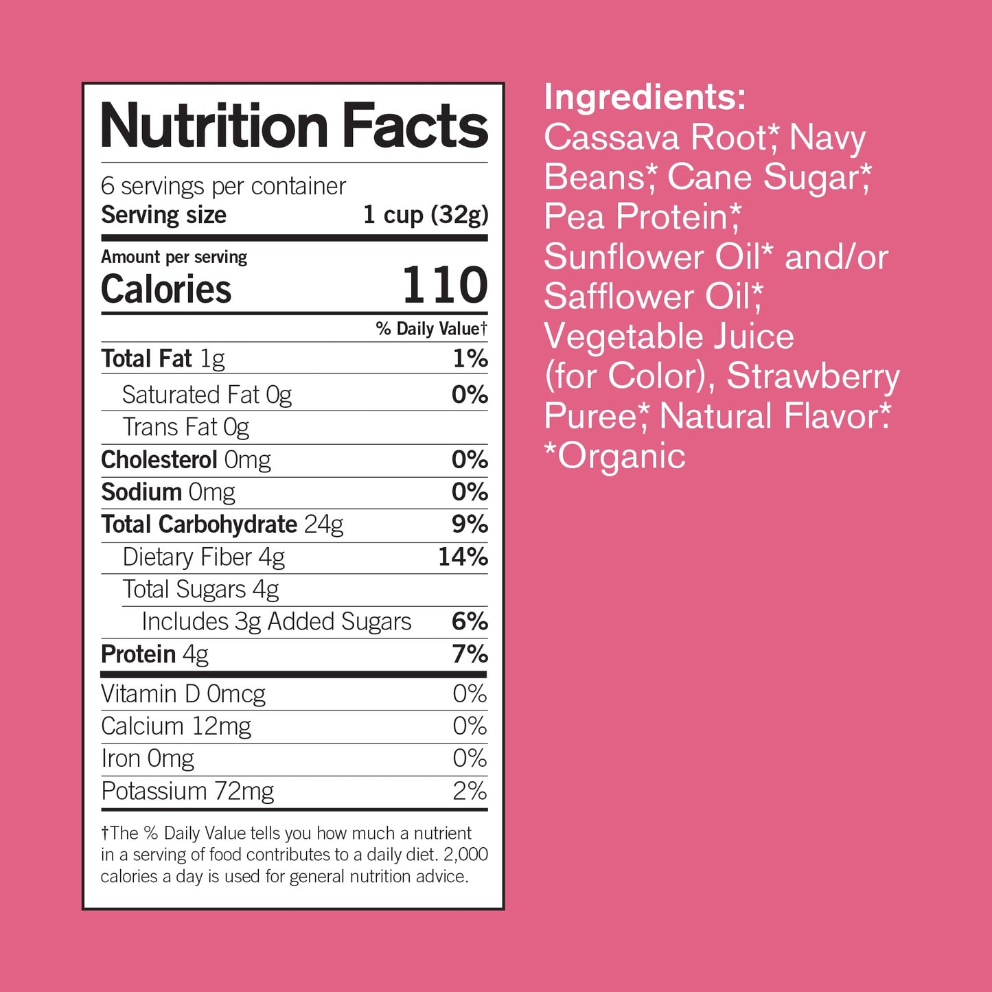 Forager Project Grain & Gluten-Free Vegan Breakfast Cereal | Dairy-Free, Organic, Low Sugar, Plant-Based Protein | 7Oz - Strawbe