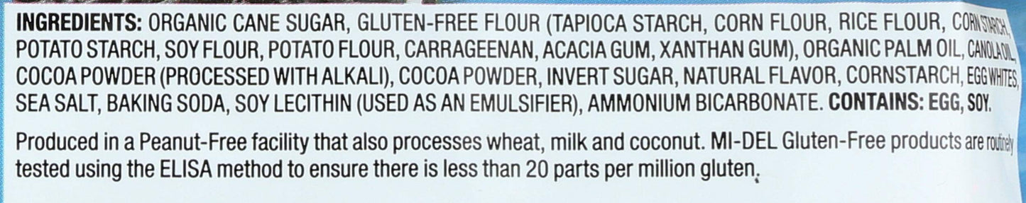 Mi-Del Gluten Free Cookies, Chocolate Sandwich, 8 Ounce