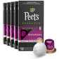 Peets Coffee Medium Roast Espresso Capsules, Ricchezza Intensity 8, 50 Count (5 Boxes of 10) Compatible with Nespresso Original Machine