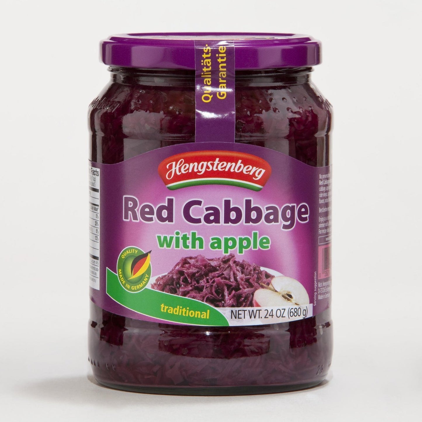 Hengstenberg Red Cabbage with Apples, 24 oz, Pack of 3, Model 0038274736011