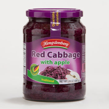 Hengstenberg Red Cabbage with Apples, 24 oz, Pack of 3, Model 0038274736011
