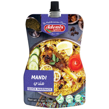 Adonis - Mandi Recipe Quick Marinade, 6 oz (170g), Ready to Use Liquid Seasoning Marinade