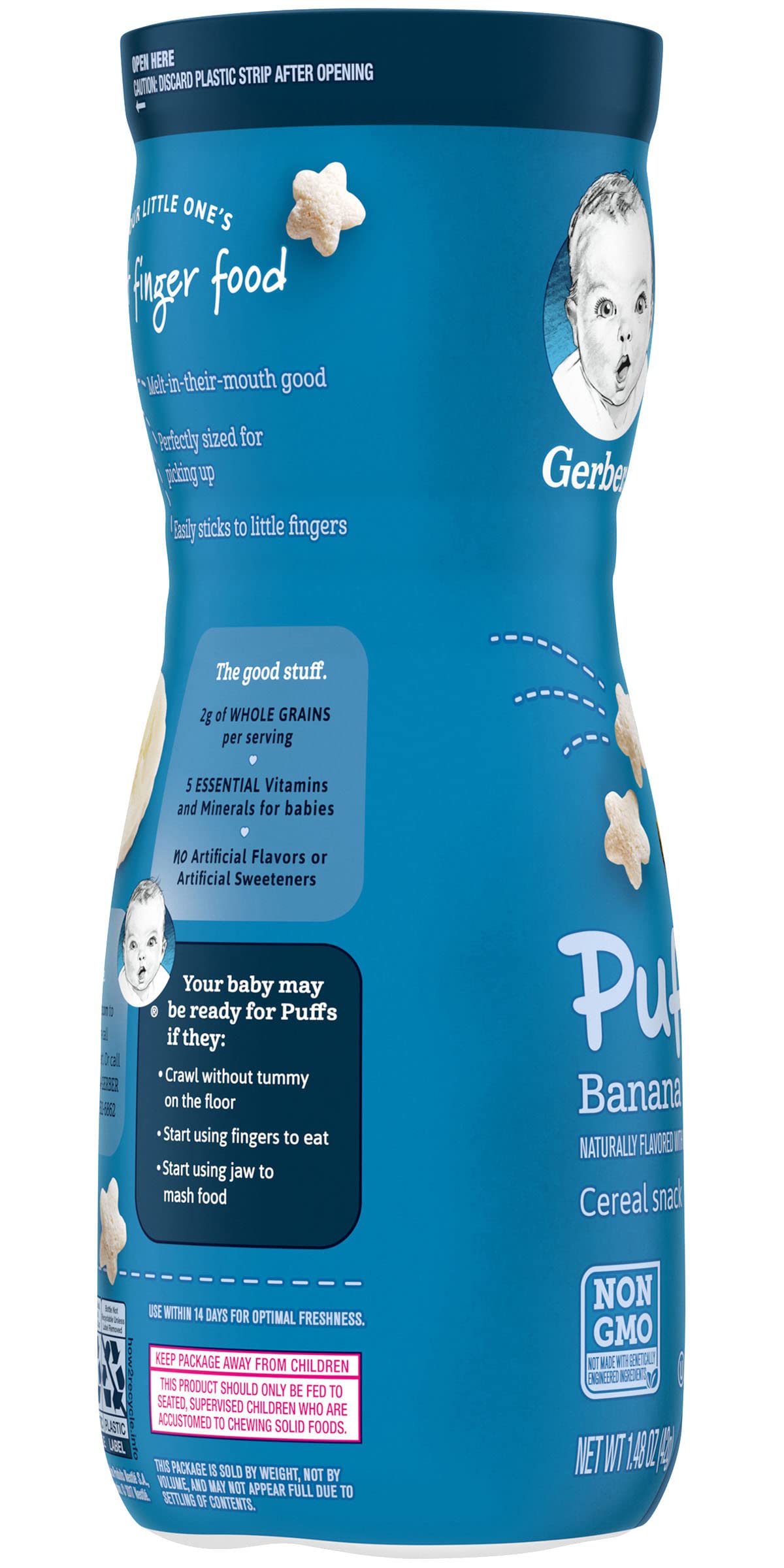 Gerber Baby Snacks Puffs Banana, 1.48 Oz