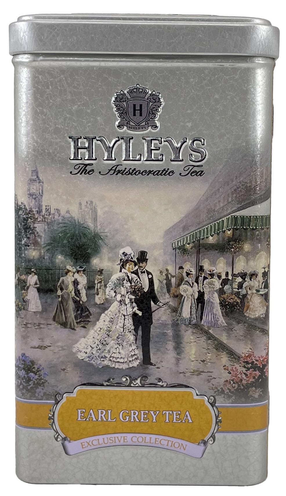 Hyleys English Earl Grey Big Leaf Loose Black Tea In Gift Tin - 3.5 Oz (100G)