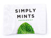 Simply Gum Peppermint Mints | Vegan, Non-GMO | 50 Individually Wrapped Pouches | White