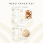 Hero Favorites Bundle - 0G Net Carb White Bread, 1G Net Carb Flour Tortilla | 0G Sugar, High Fiber &