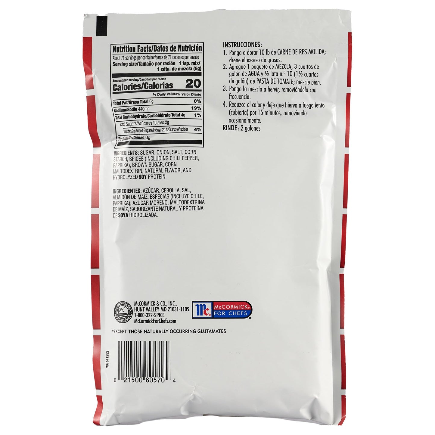 Lawrys Sloppy Joe Seasoning Mix, 15 oz - Premium Blend of Spices for Sloppy Joes and Stuffed Peppers, Model PP-GRCE40110