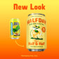 Halfday Iced Tea Cans, Prebiotic Half & Half, Low Sugar, 12 fl oz, 12 Pack, Gluten Free, 40 Calories, Natural Caffeine