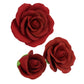 O'Creme Deep Red Rose Gumpaste Flower - For Cake Decorating - Sugar Paste Decorations For Cakes, Cupcake Toppers - Birthday, Wed