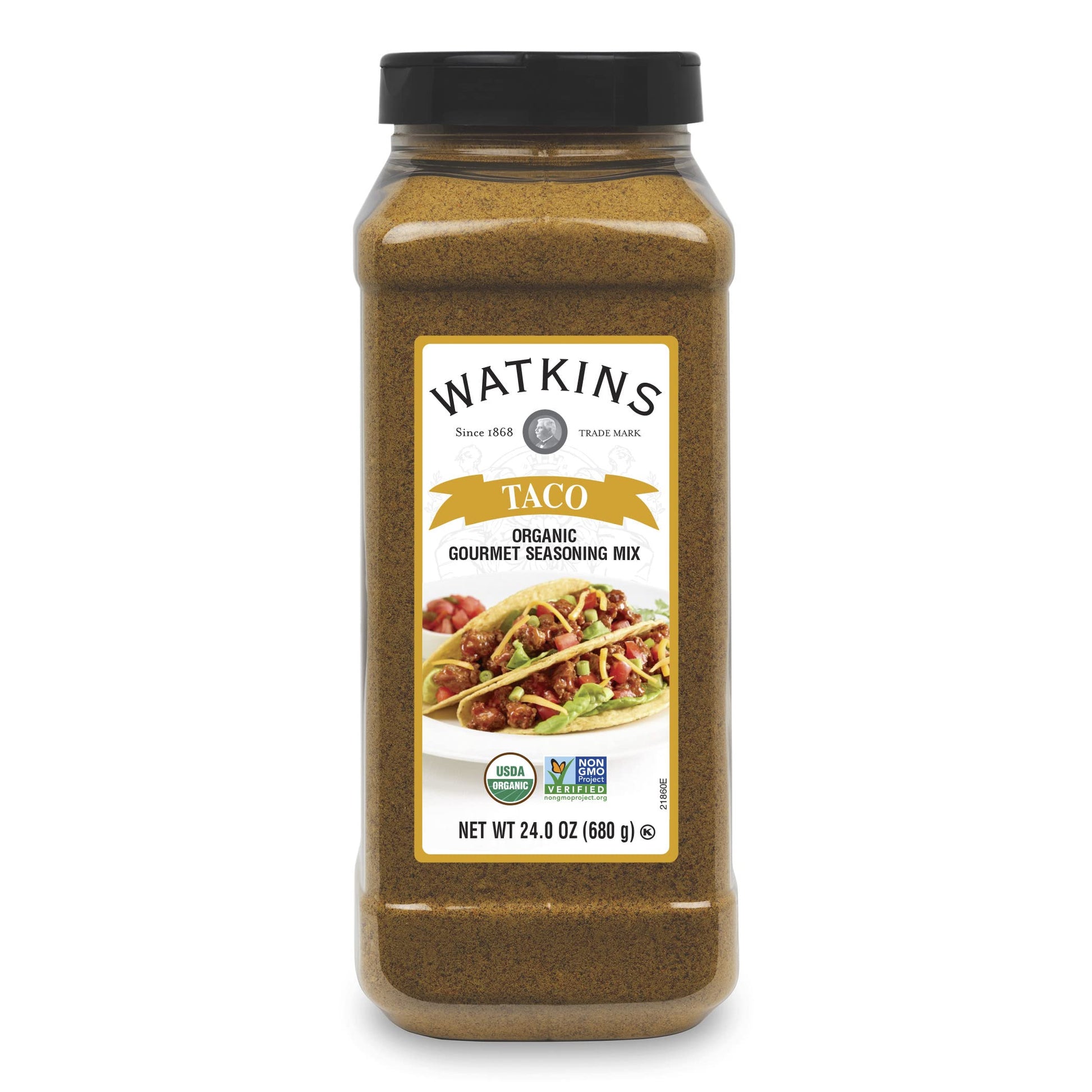 Watkins Organic Gourmet Dry Seasoning Mix, Taco, 24.0 Ounce (Pack of 6)