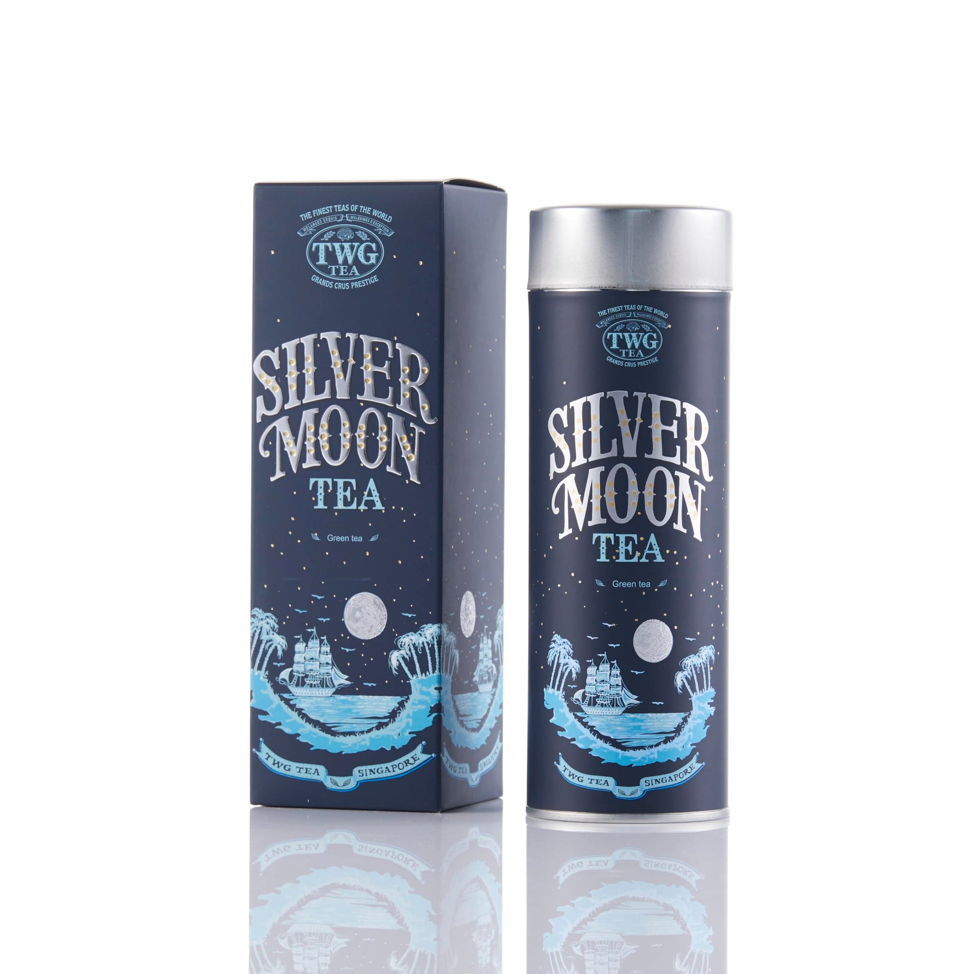 Twg Tea | Silver Moon Tea | Green Tea | Grand Berry & Vanilla | Haute Couture Tin, 100G | Gift Set